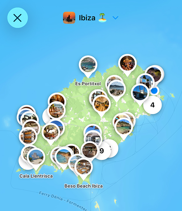 Ibiza oasis map